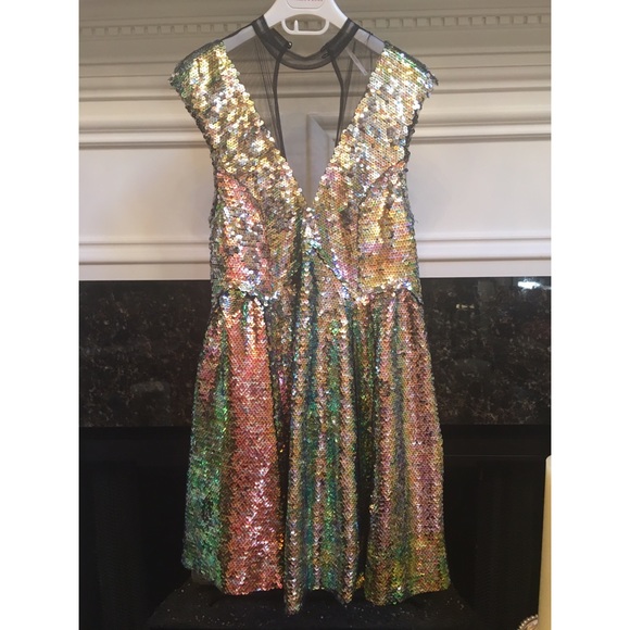 Free People Sequined Dress Sz.S - Picture 6 of 8